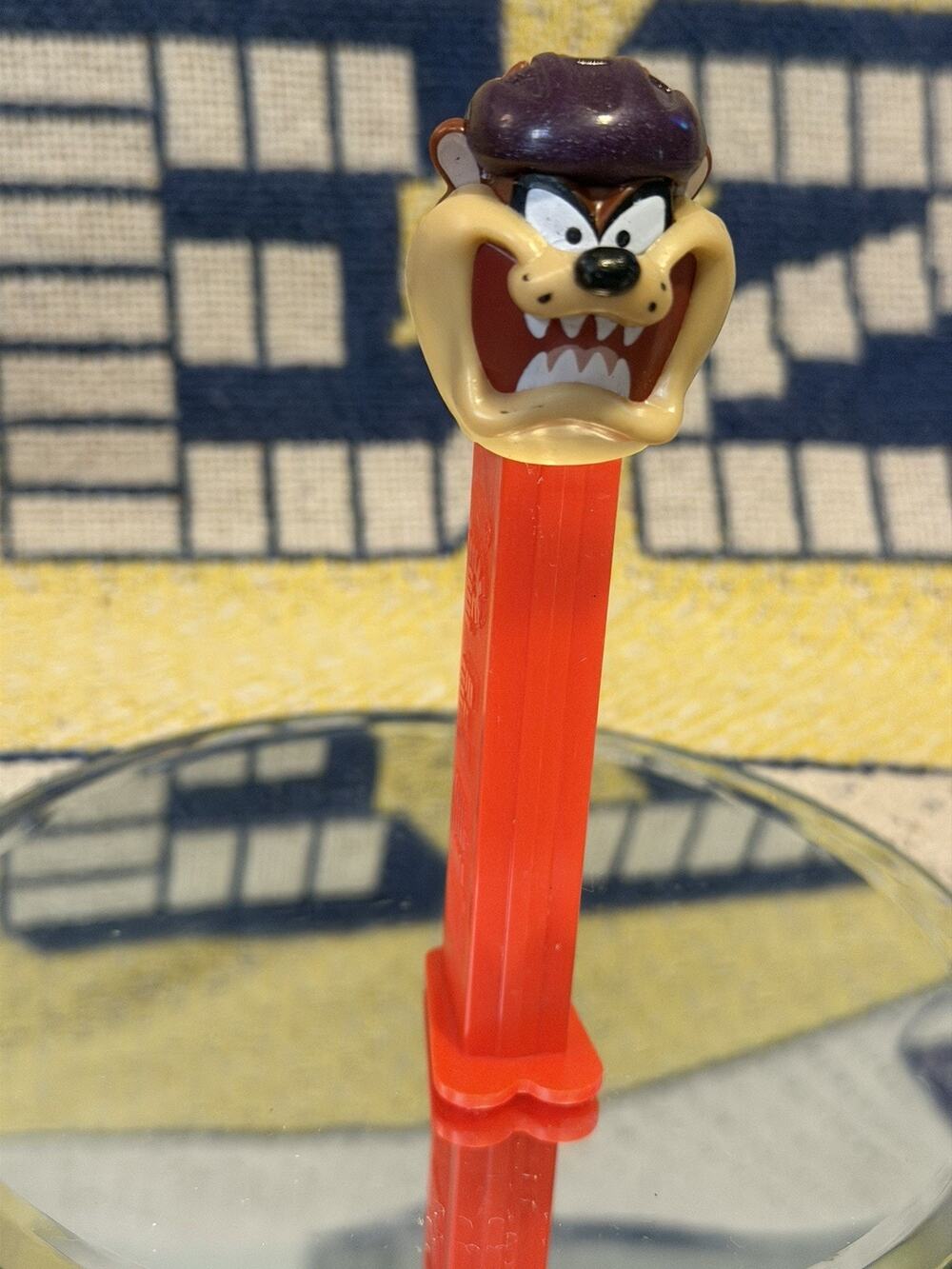 Looney Tunes TASMANIAN DEVIL “TAZ” - PEZ Dispensers - purple helmet red feet